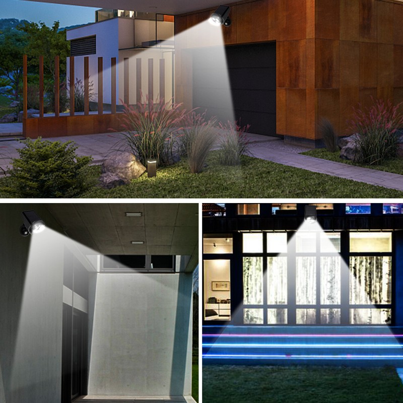 LED Solar Flood Light Motion Sensor Security Spot Wall Street Yard Outdoor Lamp gallery