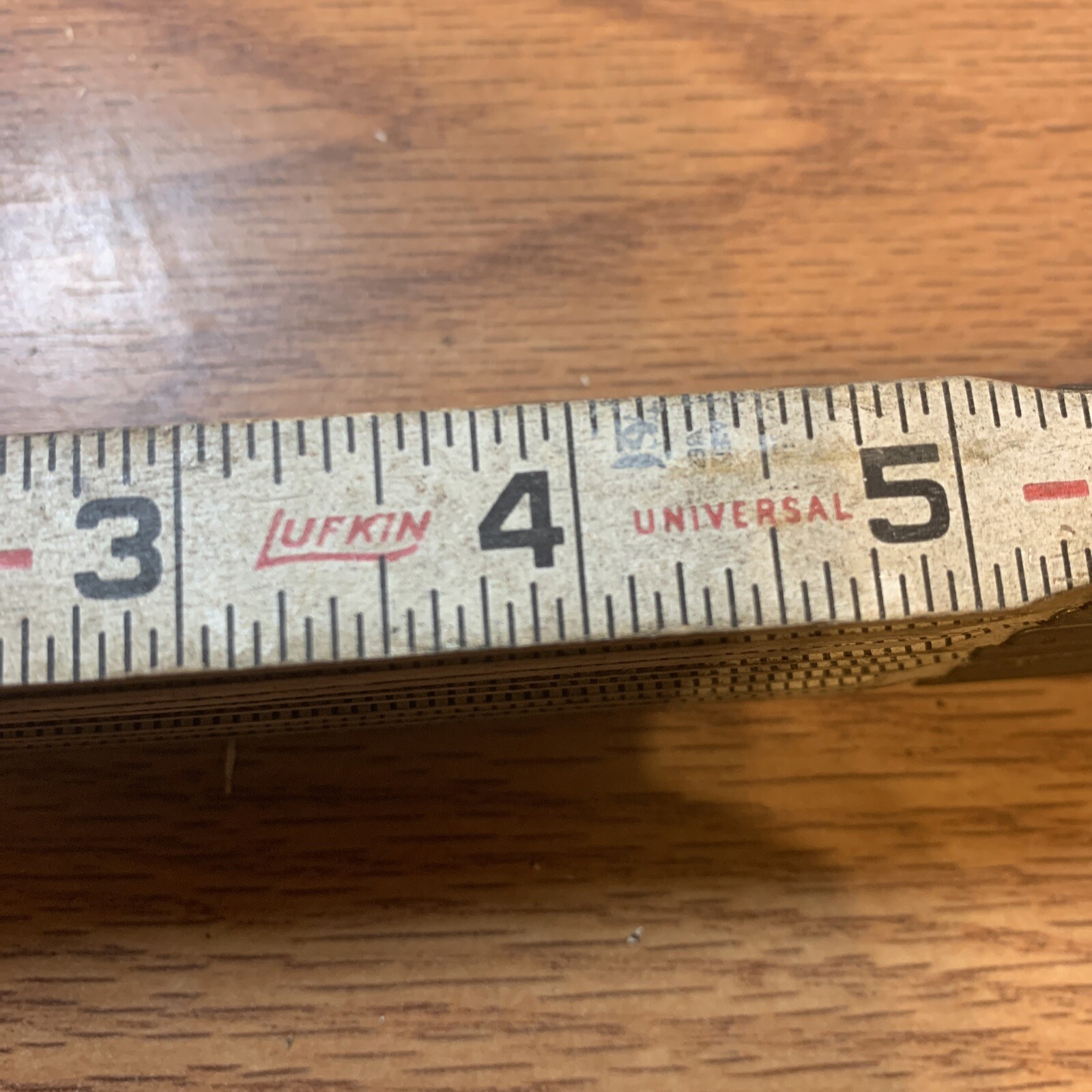 Engineering ruler measuring tape folding lufkin rugged wood red end PLUMBER gallery