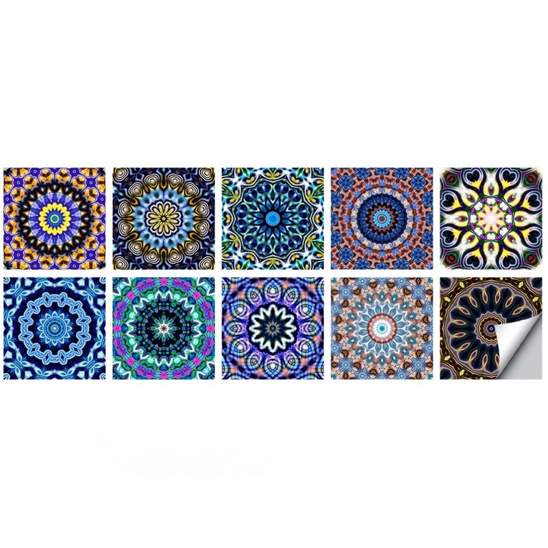 Mandala Pattern PVC Wall Sticker Waterproof Repositionable For Home Renovation gallery