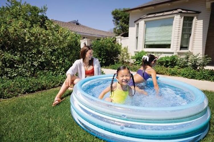 INTEX Blue Bliss Inflatable Splash Pool: 58" x 13" – for Kids Age 2+ gallery