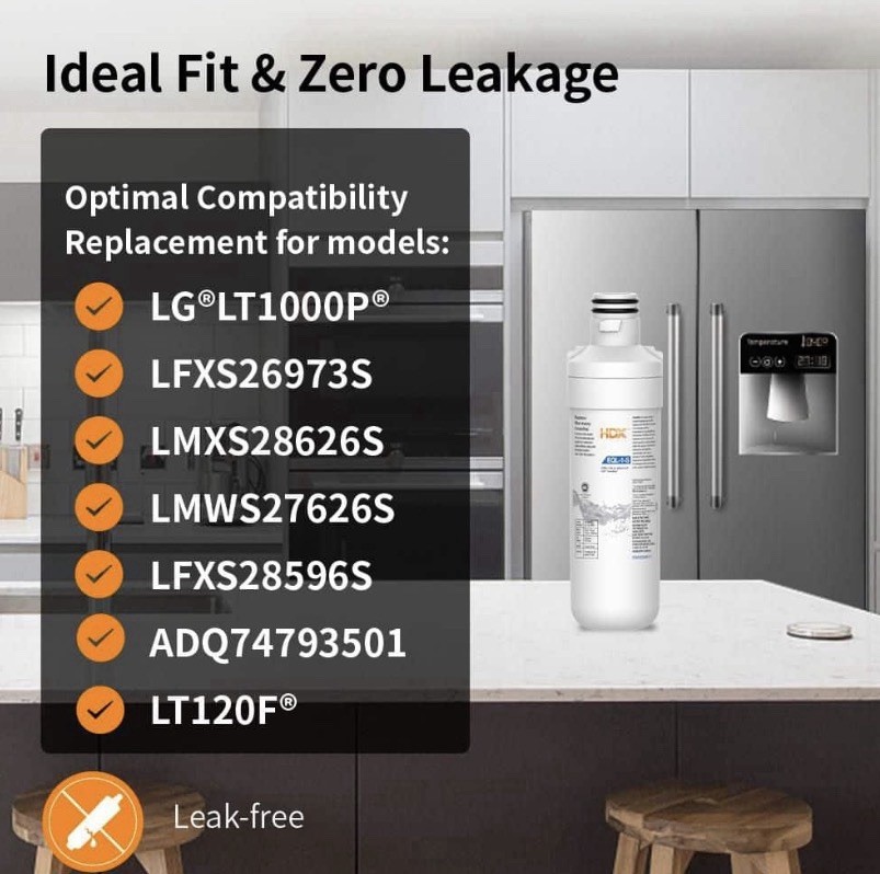 Standard Refrigerator Water Filter Replacement For LG LT1000P gallery