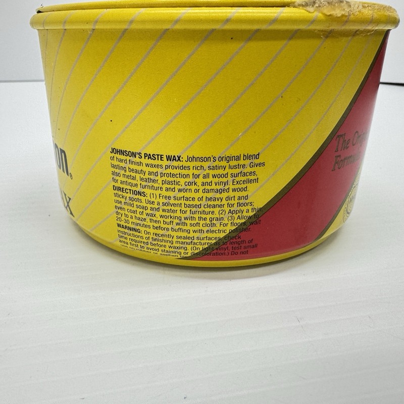 SC Johnson Paste Wax The Original Formula 1lb 2oz Discontinued 90% Or More FULL gallery