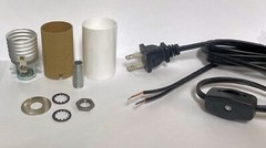 Lamp kit E-26 2″ medium-based socket-8′ black cord w/ line switch TD-401/TR-230