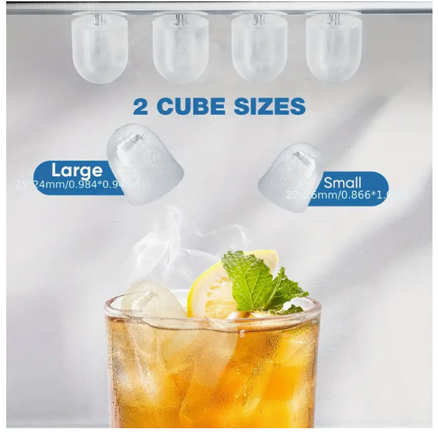 26.5lbs/24Hrs Countertop Ice Maker Machine - Fast 9 Cubes in 6 Mins, Self-Cleani gallery