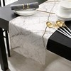 Marble Table Runner-Cotton Linen-Long 90 inche 13x90 Inch Marble-001zld1466 gallery