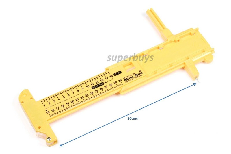 0 - 30cm Blade Graphite Rotary Compass Craft Tool Circle Cutter Paper Cardboard gallery