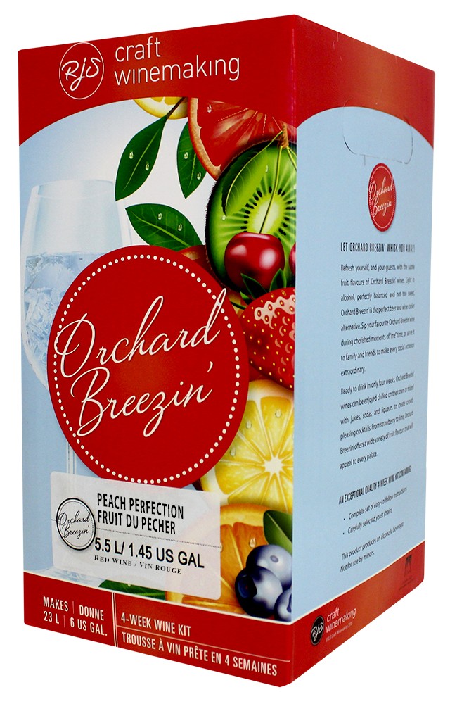Orchard Breezin' Peach Perfection Wine Cooler Making Ingredient Kit gallery