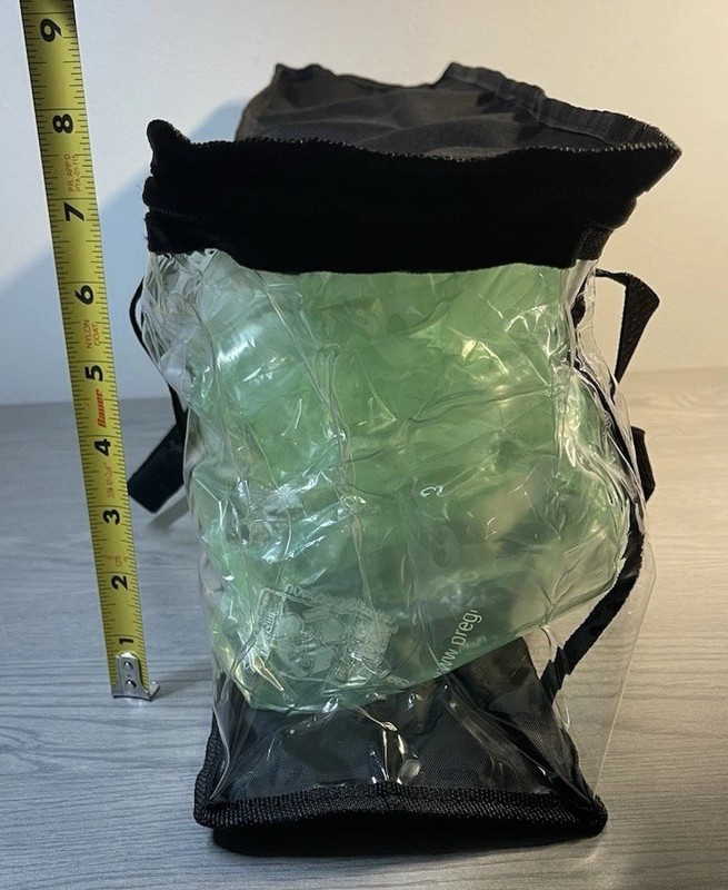 Clear Plastic Storage Bin w/ Handles Organizer Zippered Bag -Open Box w/ Defects gallery