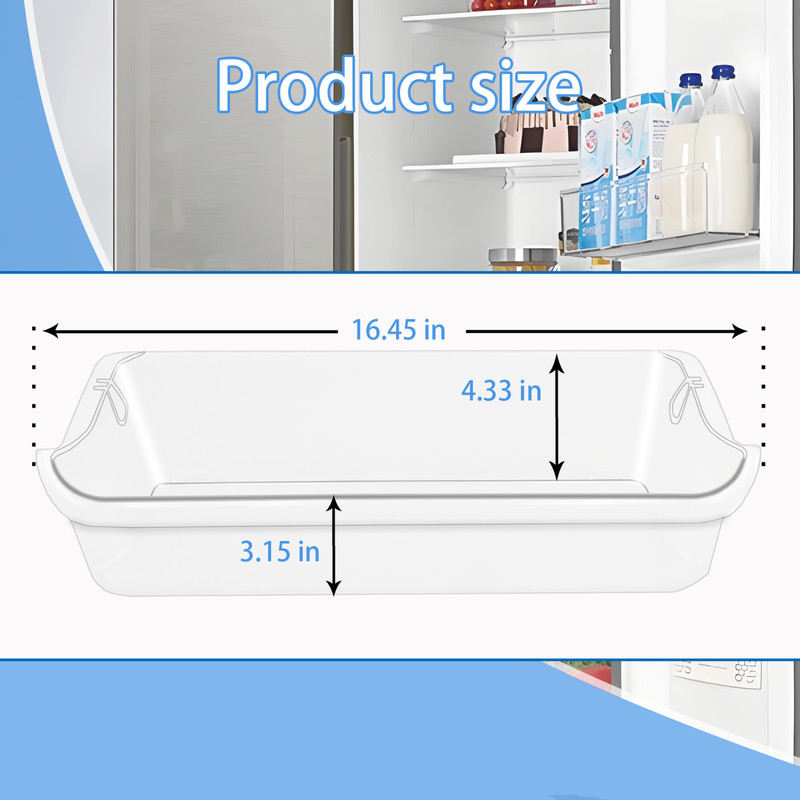 [2 Pack]Upgraded 241505301 Refrigerator Door Bin Shelf gallery
