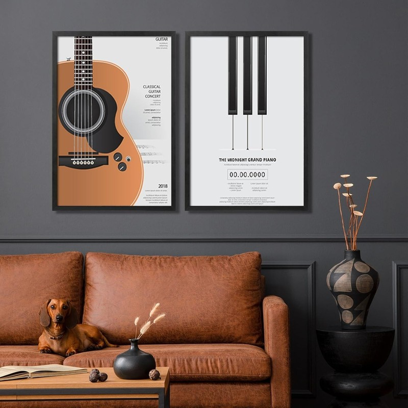 27x40 Black Poster Frame 4-Pack with HD Plexiglass for Wall Mounting gallery