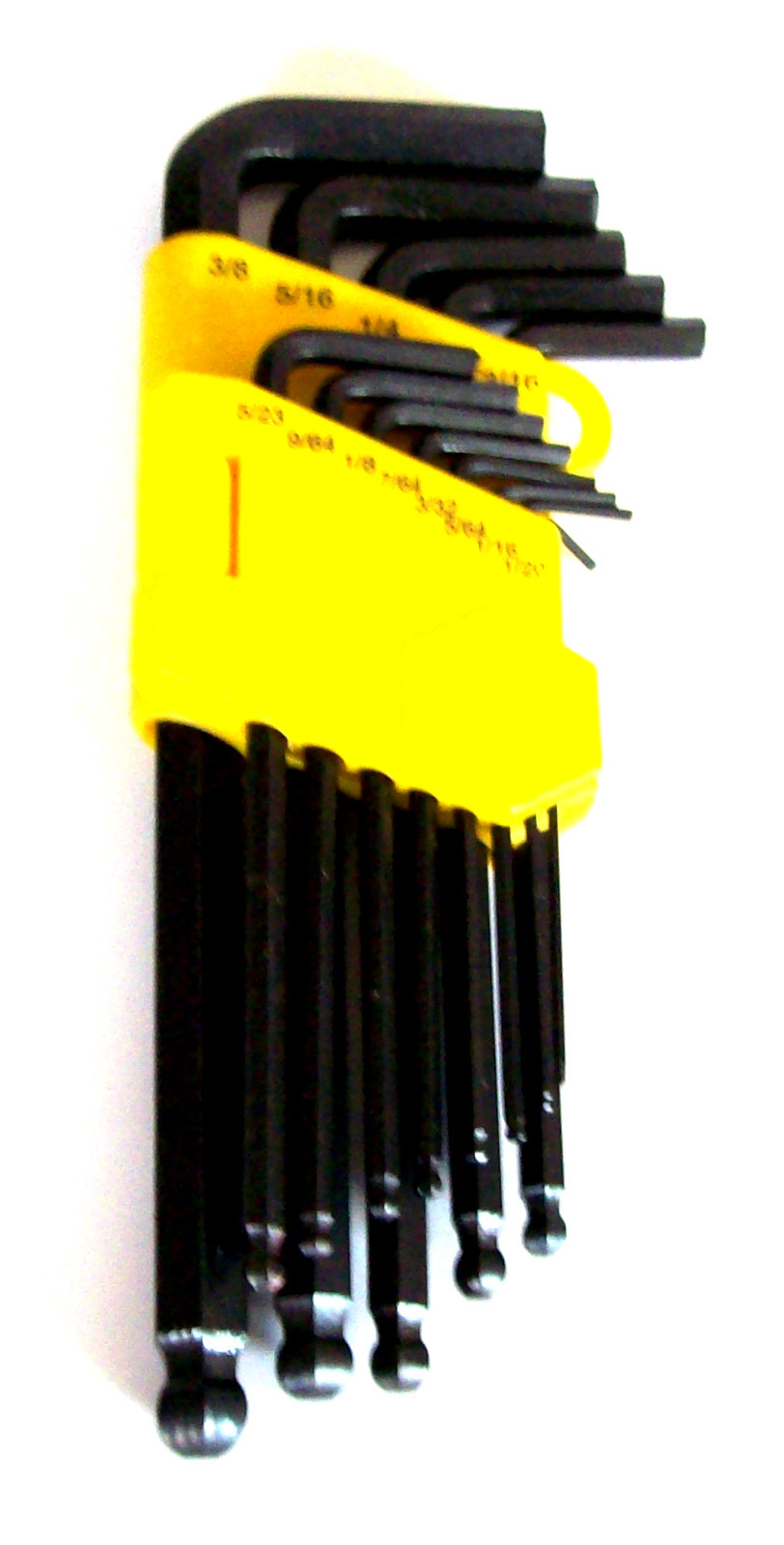 13pc GOLIATH INDUSTRIAL SAE ALLEN BALL POINT END LONG ARM HEX KEY WRENCH SET gallery