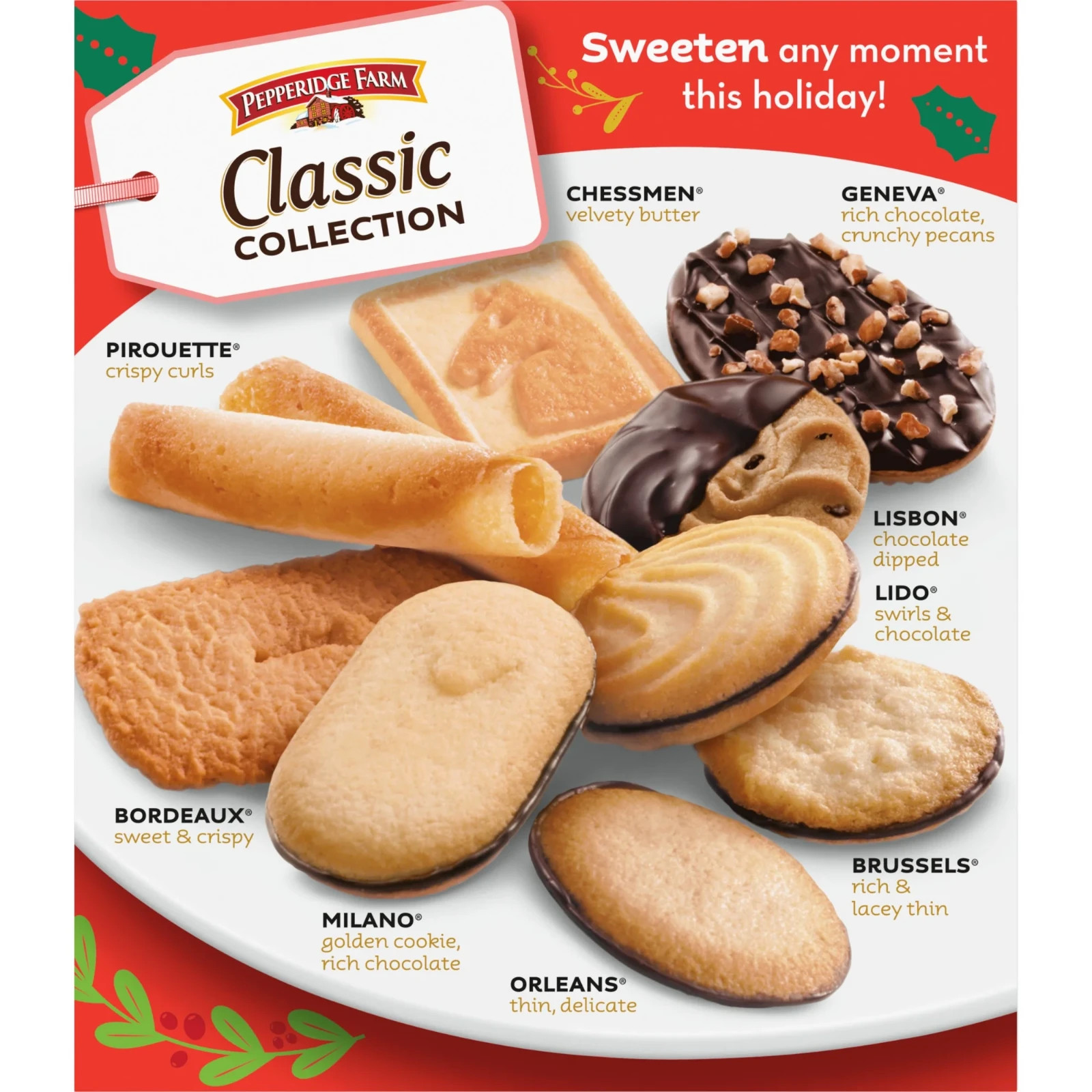 ⭐ Pepperidge Farm Holiday Classic Cookie Collection 13.25 oz – 9 Varieties – Lim gallery