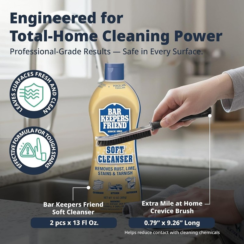 Luxurious Soft Cleanser All-Purpose Cleaning Bundle - 2x13 Fl Oz + Accessories gallery