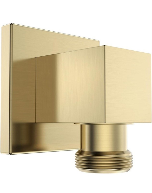 🔥Faucet Wall-Mount Supply Wall Elbow for Hand Held Shower in Brush Gold gallery