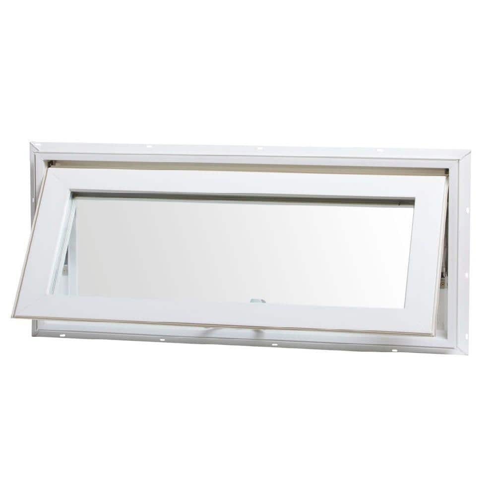 TAFCO WINDOWS Awning Window White Vinyl Double-Pane Insulated Screen 32"x14"
