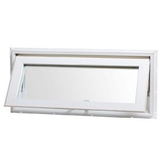 TAFCO WINDOWS Awning Window White Vinyl Double-Pane Insulated Screen 32″x14″