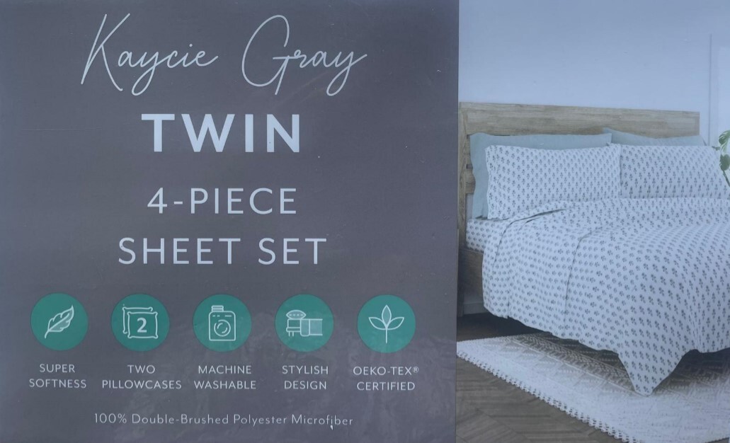 Kaycie Gray 4-Pc Twin Sheet Set Color: Boho Floral Plus 1 Extra Pillowcase gallery