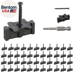 600PCS Hidden Deck Fasteners for Composite Decking with Screws Drill Bit