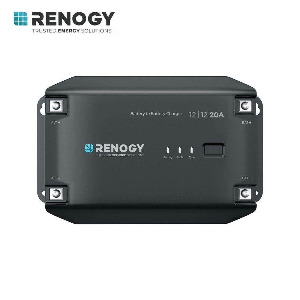 Renogy 12V 20A/40A DC To DC Battery Charger On-Board For RV Lithium AGM GEL