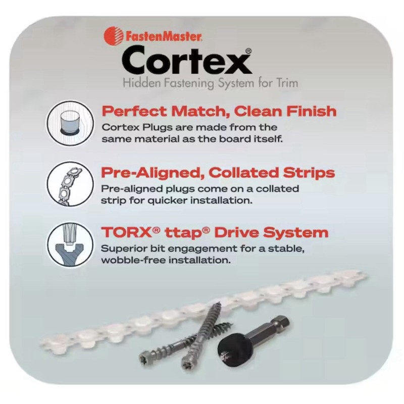 Veranda FastenMaster Collated Cortex Fastening System 2 in. Screws and Plugs NEW gallery