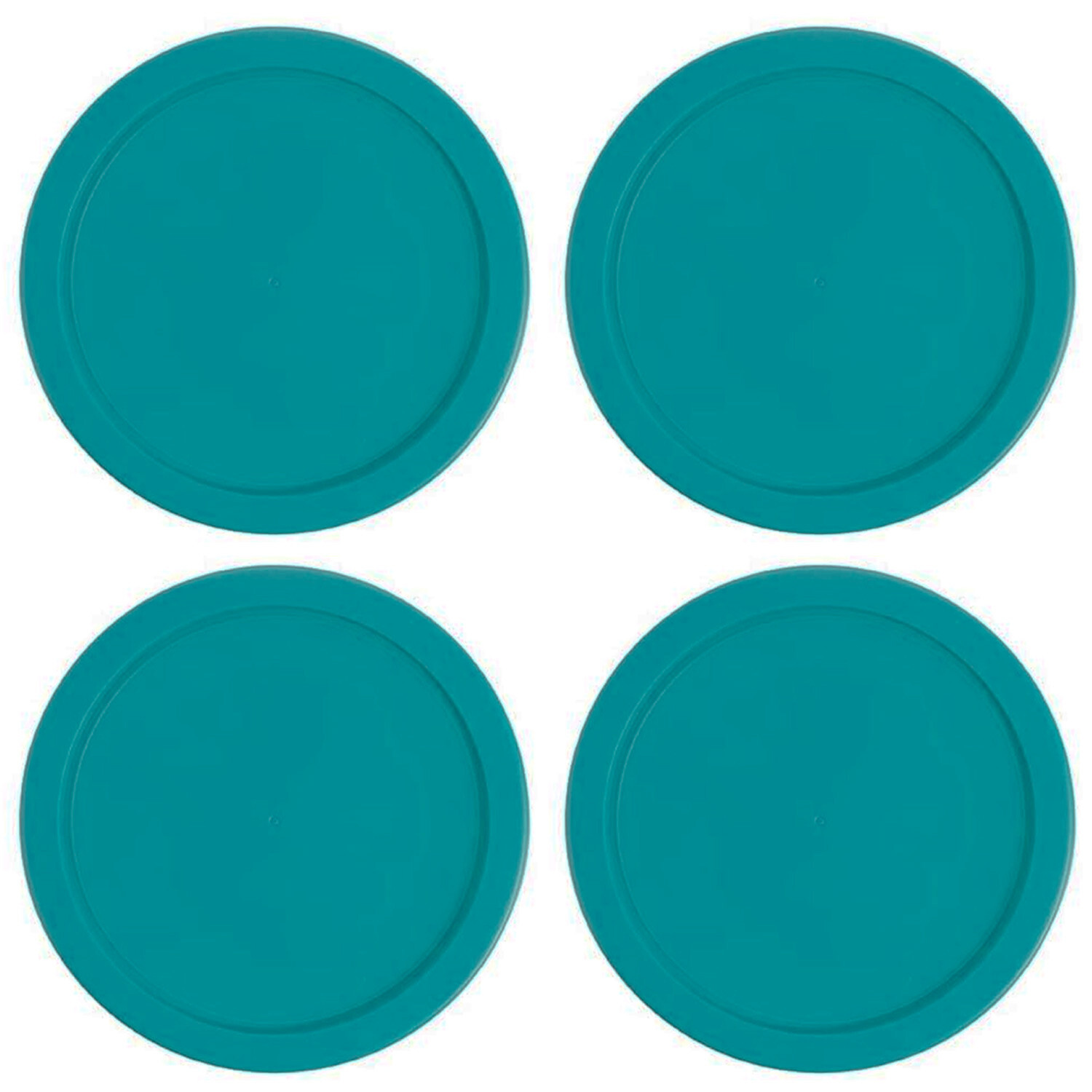 4 Replacement Lids Covers for Pyrex 2-Cup Containers, 5-Inch 7200-PC TEAL gallery