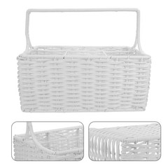 Imitation Rattan Tableware Storage Basket Kitchen Hyacinth Baskets for