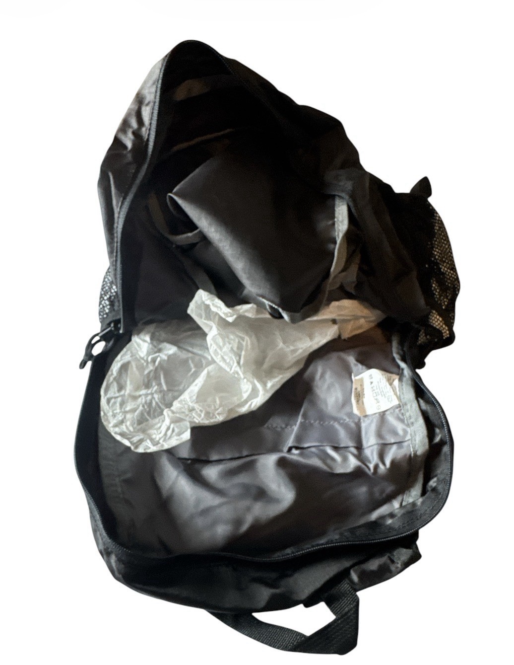 Eddie Bauer Stowaway Packable 20L Day Backpack Black Polyester Zip 5