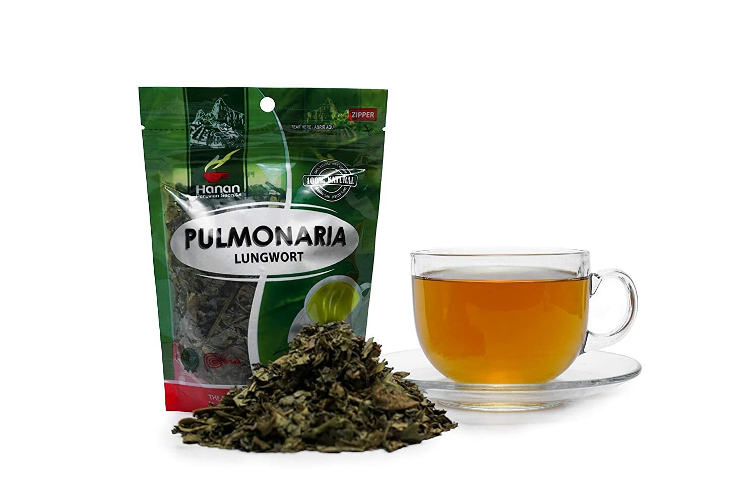 Hanan Peruvian Secrets Pulmonaria Herbal Tea | 100% Natural Lungwort | 1.76oz / gallery