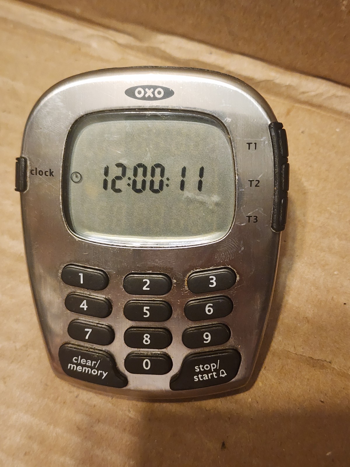 OXO Good Grips Digital Triple Timer Stainless Steel with Clock - Cooking Kitchen gallery