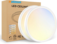 2Pack Led Flush Mount Ceiling Light Lamp Surface Fixture 3000k 4000k 6500k 5 CCT