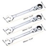 3pcs Flex-Head Ratcheting Wrench 20/21/22mm Metric Ratchet Combination Wrenches gallery
