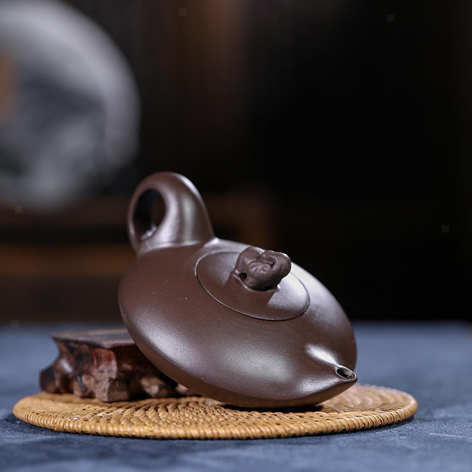 Clay Teapot Handmade Portable Elephant Shaped for Tea Room gallery