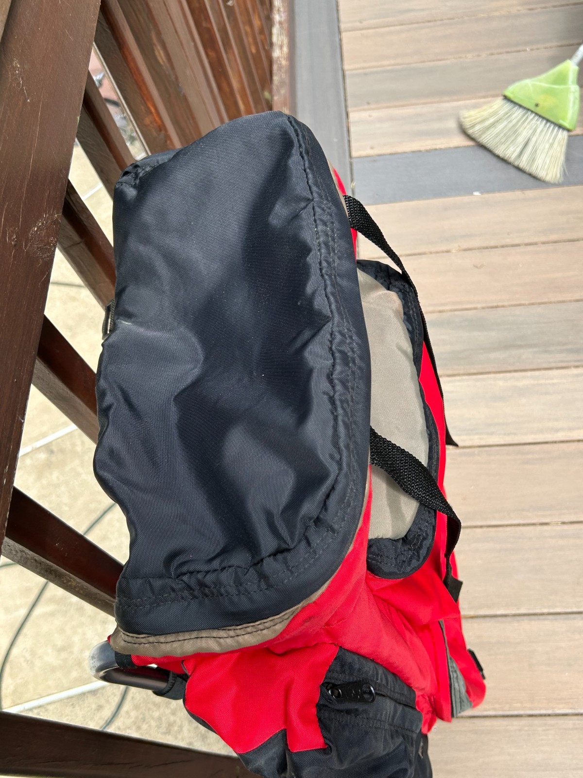 vintage jansport external frame backpack  Red Used 5