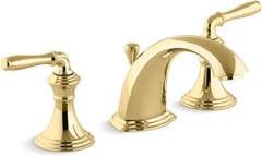Kohler 394-4-PB Devonshire Widespread Bathroom Sink Faucet, Polished Brass