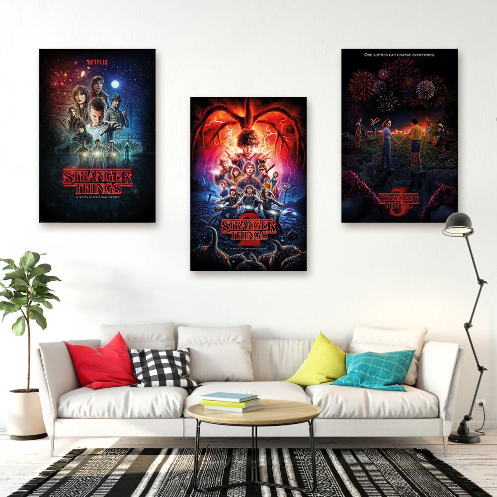 STRANGER THINGS - SEASON 1, 2 & 3 - TV SHOW POSTER SET (REGULAR STYLES) gallery