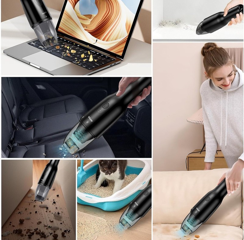 Wkzay Brushless Cordless Handheld Vacuum Cleaner-Compact & Portable-Black-NEW gallery