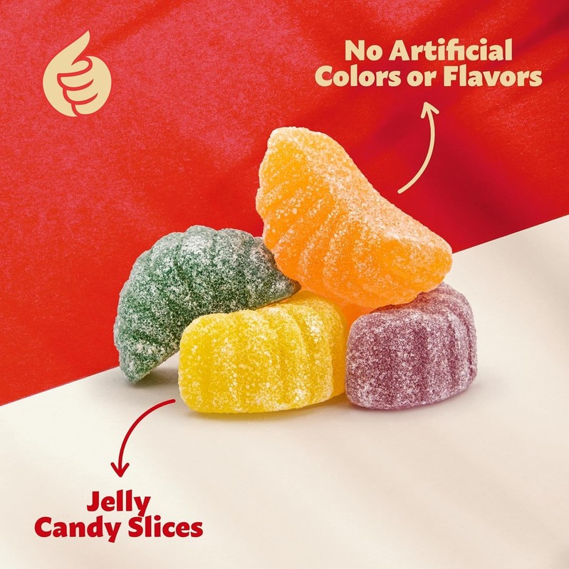 Fruit Slices 1-Pound Bag | Assorted Flavors Jellies | Dye Free Candy gallery