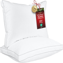 Utopia Bedding Bed Pillows For Sleeping Queen Size White Set Of 2 Soft Fluffy