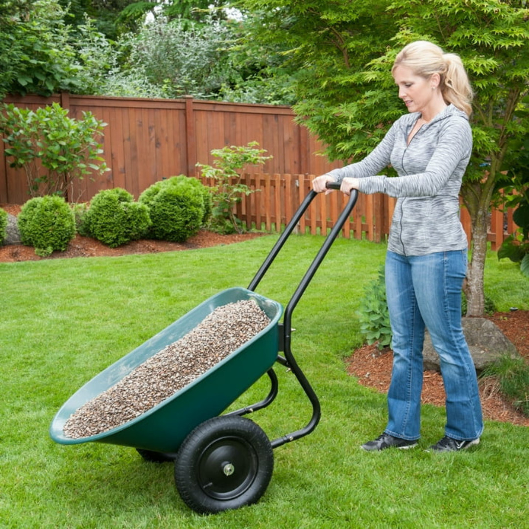 Marathon Yard Rover 2 Tire Wheelbarrow, 300 lb Capacity gallery