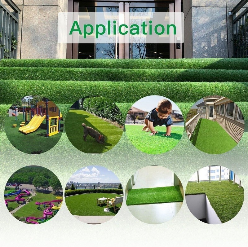 · Realistic Artificial Grass Turf 7FTX10FT70 Square FT Thick Fake Grass Pet D... gallery