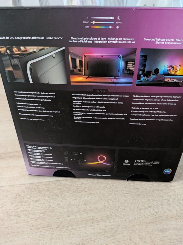 Philips Hue Play Gradient Lightstrip 75" TV Smart LED Backlight Color Changing gallery