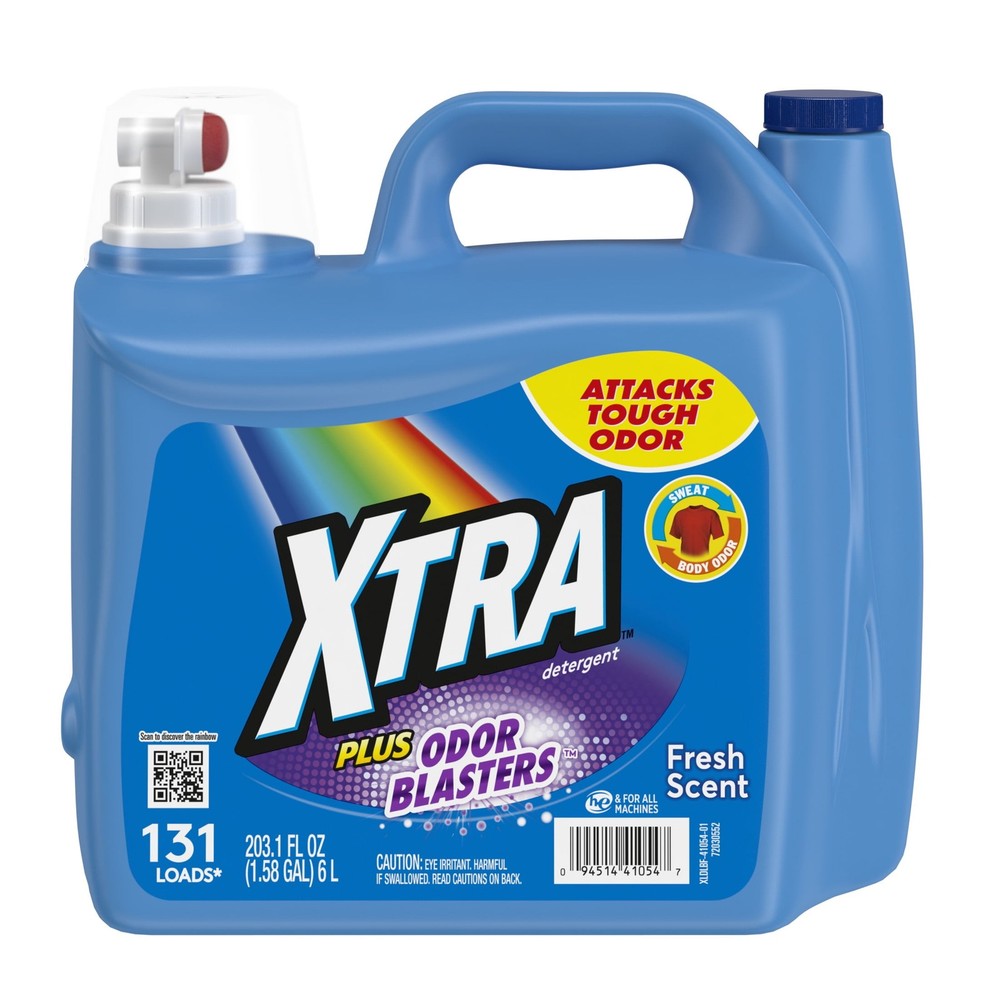 Laundry Detergent Liquid Plus Odor Blasters, 131 Loads, 203.1 Fl Oz