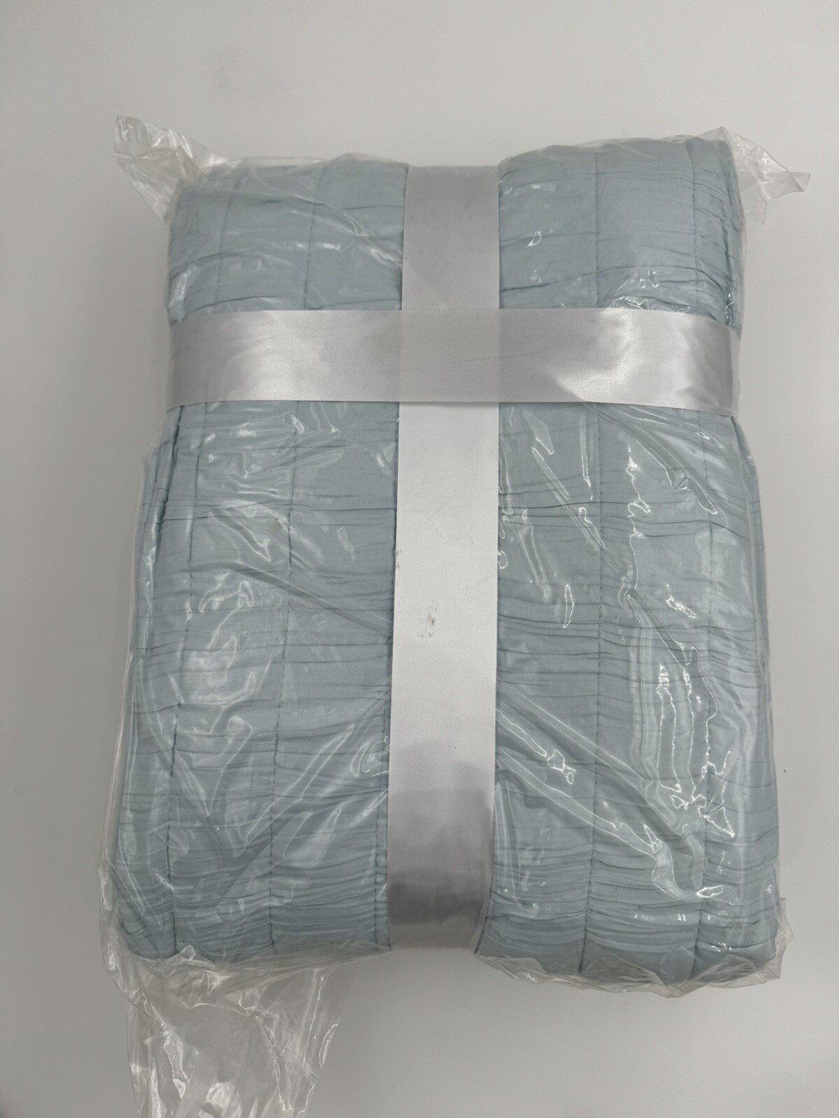 Swift Home Enzyme Washed Crinkle Quilt Full/Queen Bedspread Pillow Shams Blue gallery