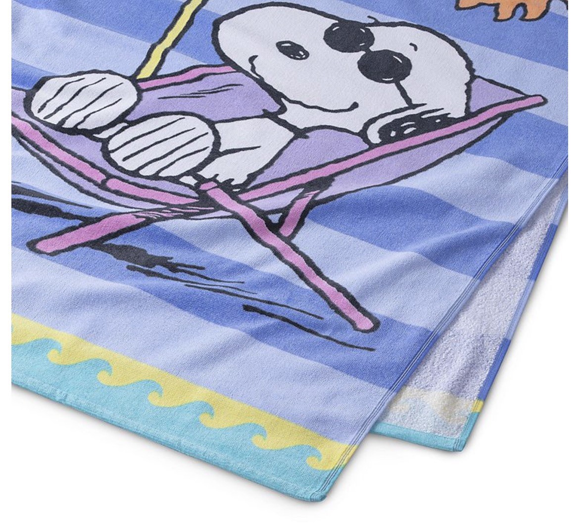 Peanuts Snoopy & Woodstock Delightful Beach Towel 34" in x 64" in Gift Kids NWT gallery