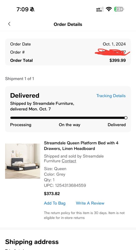 Streamdale Queen Platform Bed with 4 Drawers, Linen Headboard gallery