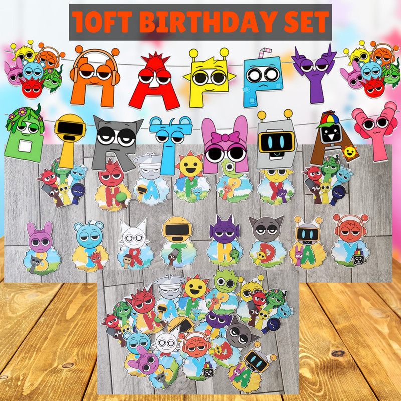 SPRUNKI TOY Tableware party supplies decoration balloons birthday centerpiece gallery