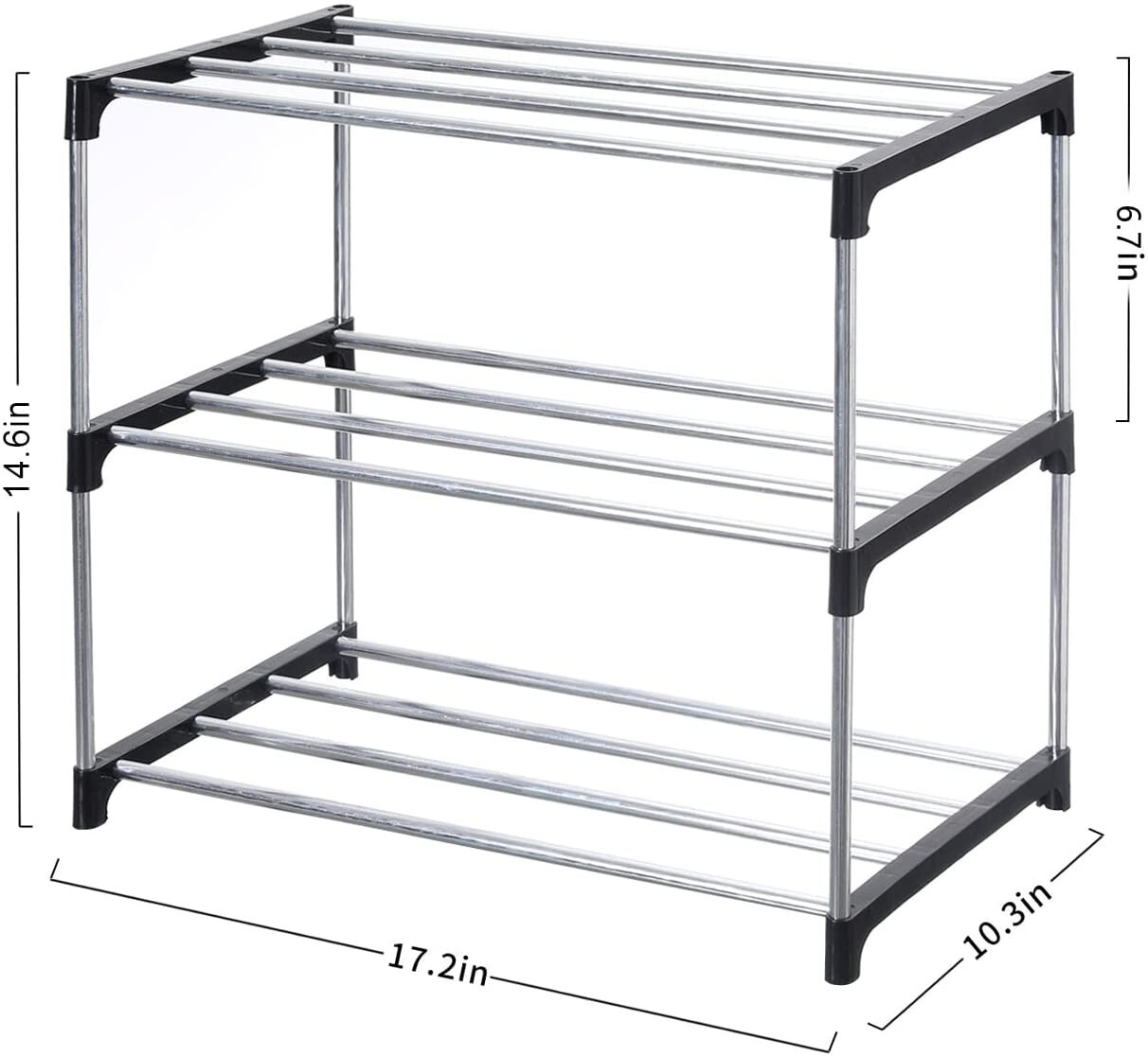 Stackable Small Shoe Rack, Entryway, Hallway and Closet Space Saving Storage gallery