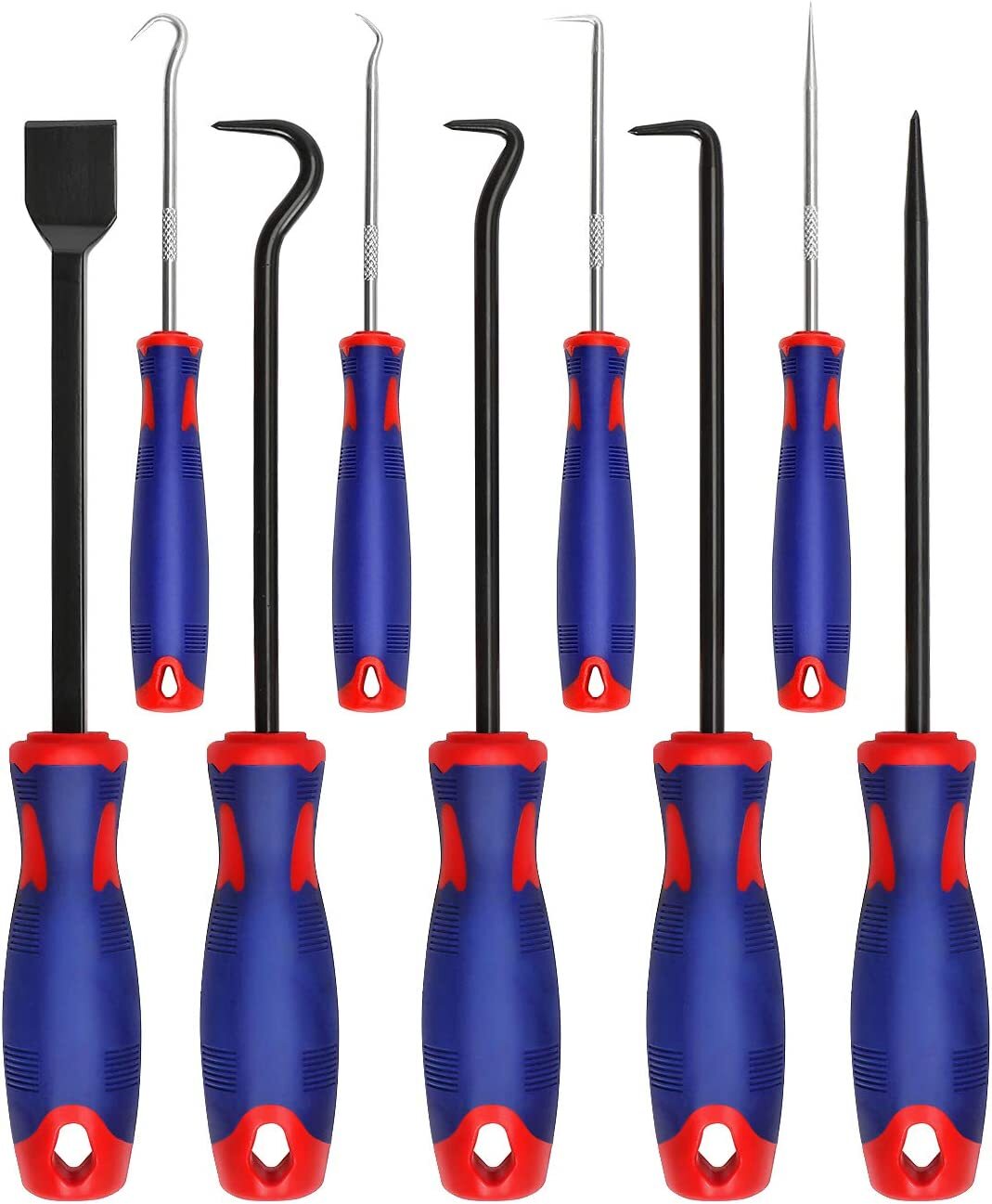 WORKPRO Precision 9 Pcs Pick and Hook Set W/Scraper Automotive Hand Tools Set gallery