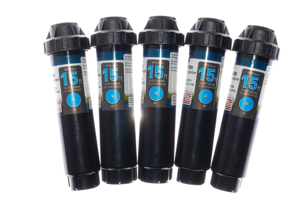 Orbit VALUE 5 Pack Spring Loaded Pop-Up Sprinkler Full Pattern Sprinkler 54346