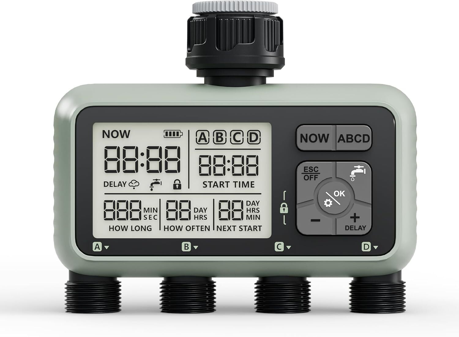 Smart Sprinkler Timer Programmable Water Timer for Garden Irrigation Auto 4 Zone gallery